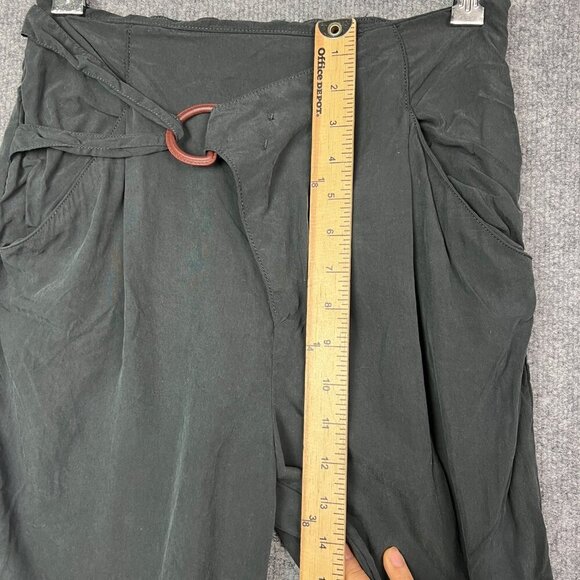 By Anthropologie Women's Cupro Wrap High Rise Trouser Pants Size‎ XS Grey - Picture 7 of 9